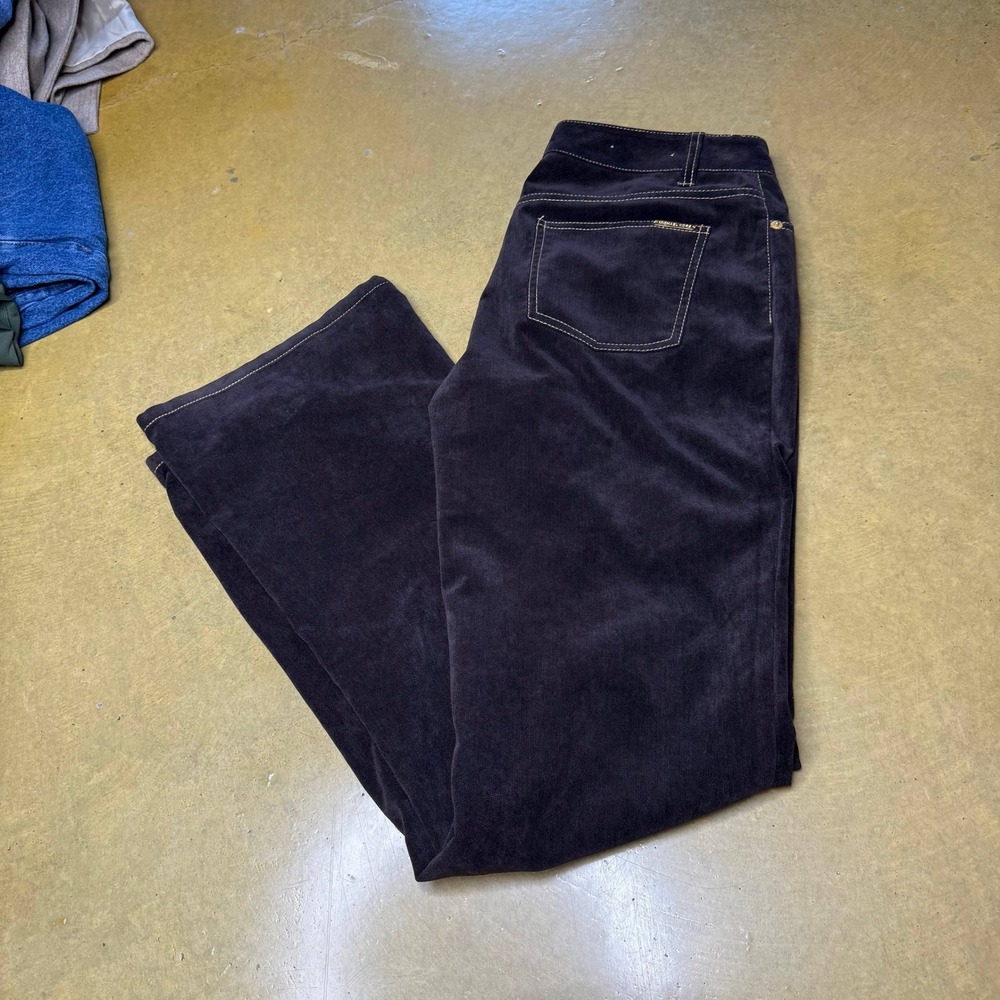 Low Rise Michael Kors Chocolate Brown‎ Corduroy Boot/Flare Pants Size 8